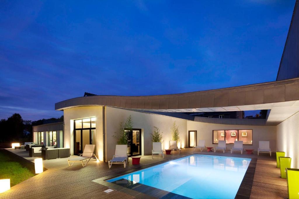 L'Aubiniere Hotel Restaurant & Spa Saint-Ouen-les-Vignes Exteriér fotografie